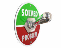 Problem Solution Solved Switch On Fix Repair 3d Illustration