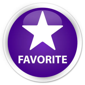 Favorite (star Icon) Premium Purple Round Button