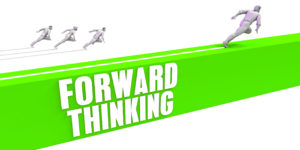 Forward Thinking as a Fast Track To Success 3D Illustration Rend